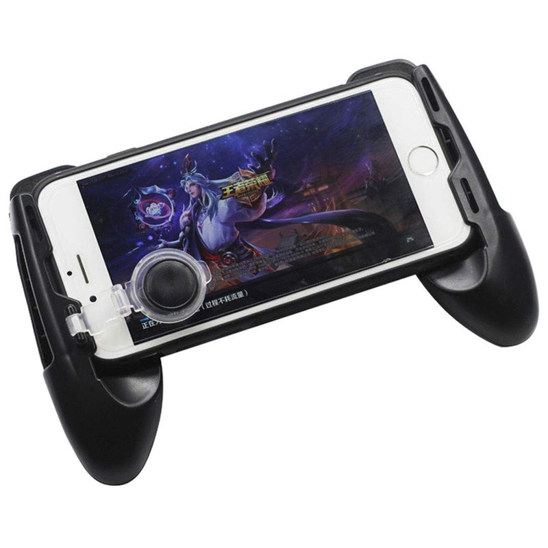 SUPIA Mobile Joystick Controller Grip Case for Smartphones, Mobile Phone Gaming Grip with Joystick, Controller Holder Ergonomic Design (Black Type 01) - Image 3